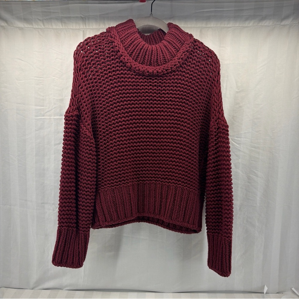 FP Movement by Free People Burgundy Turtleneck Sweater